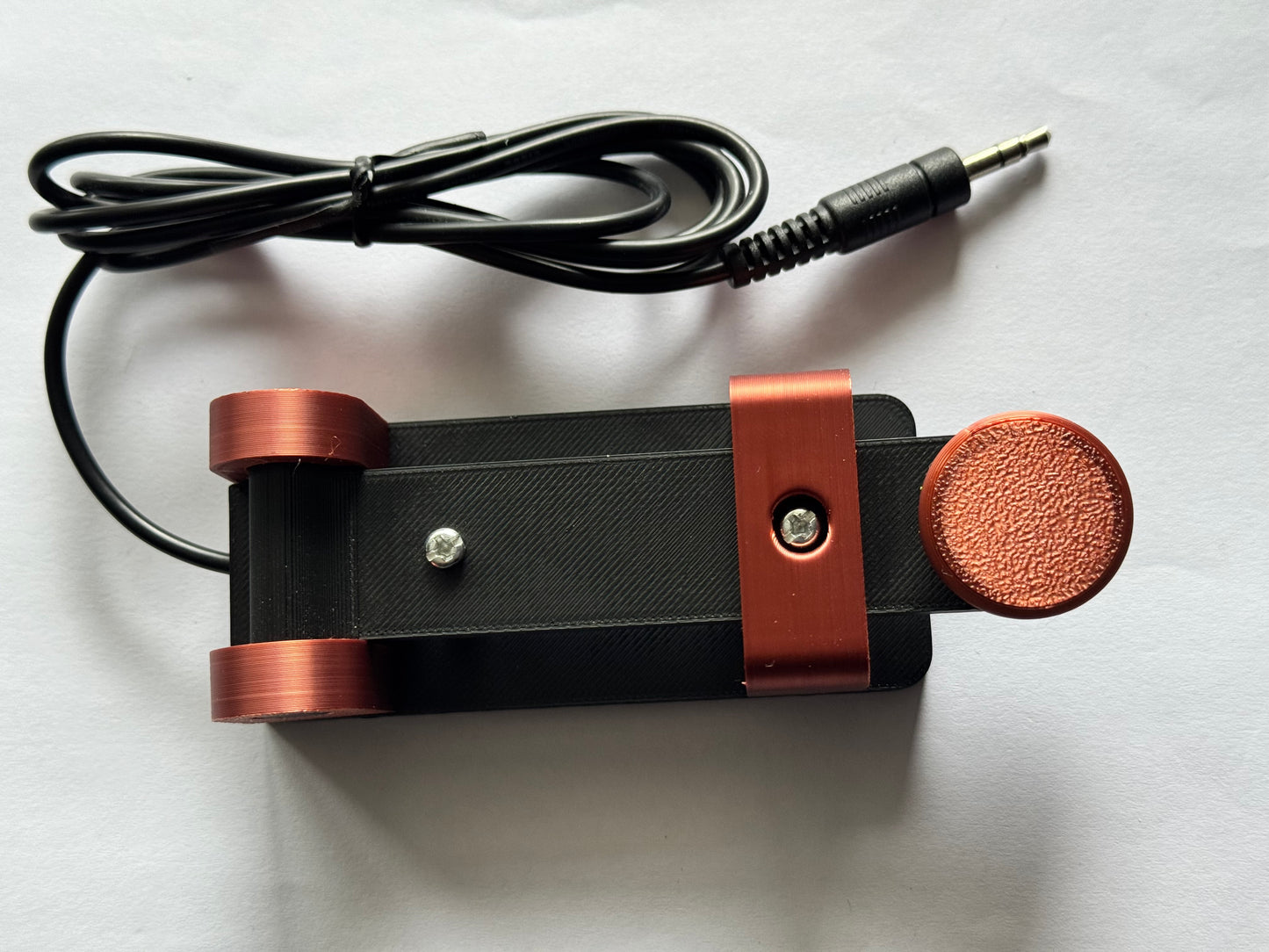 Vertical Keyer Code Morse CW inserti color rame - Icom,yaesu,kenwood ecc