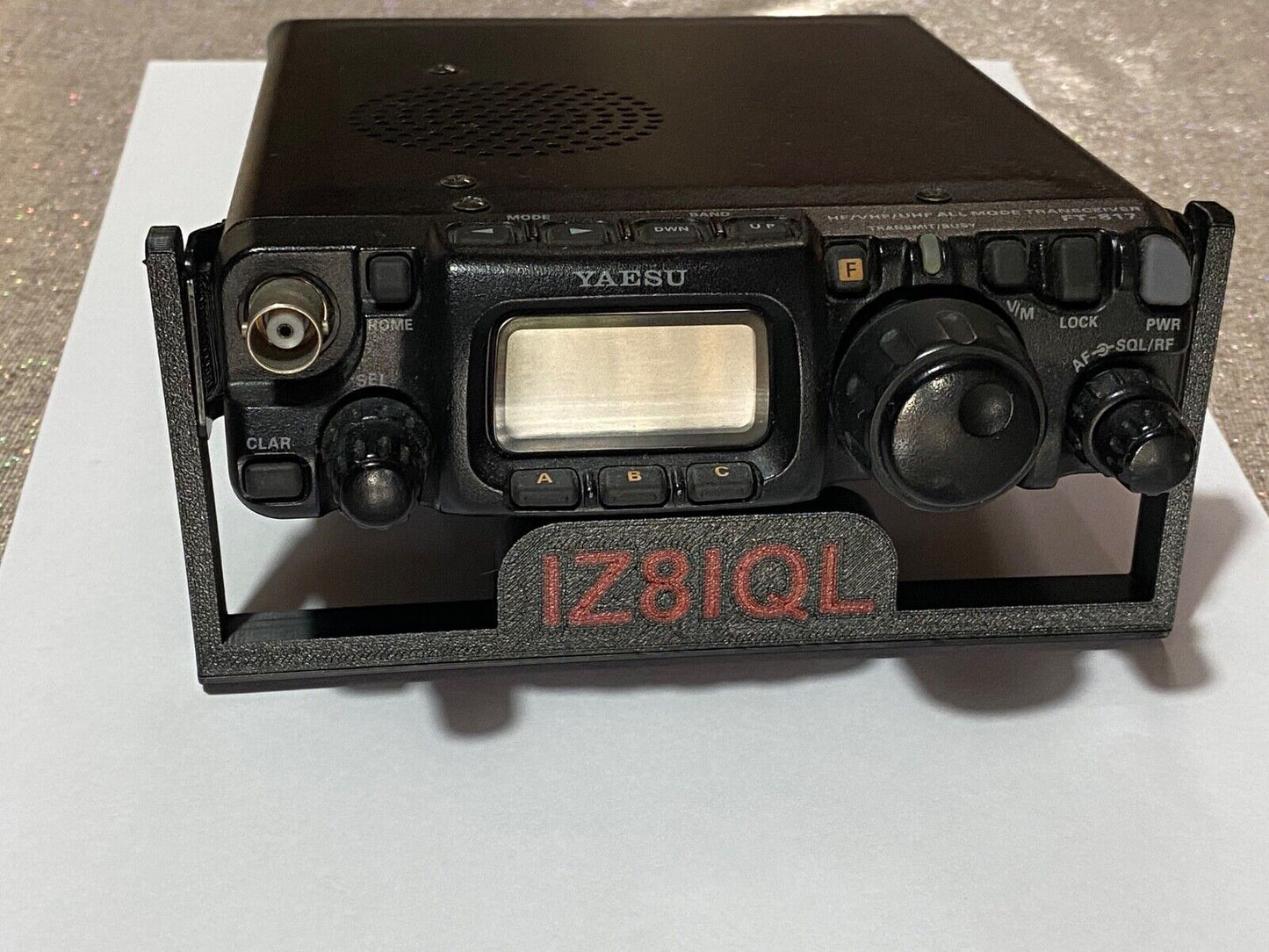 Supporto Personalizzato per Yaesu FT-817 con Nominativo