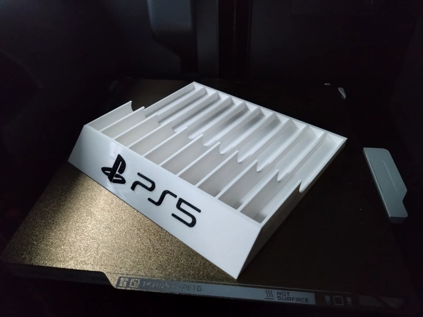 Supporto Giochi PS5 (10 Custodie) – Porta Dischi in PLA con Logo PS5 Stampato 3D
