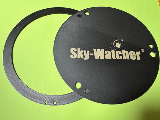 Deflettore + Back plate in fibra di cabonio per telescopio newton Skywatcher 150P