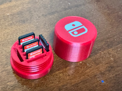 Portacartucce Nintendo Switch Rosso con Logo