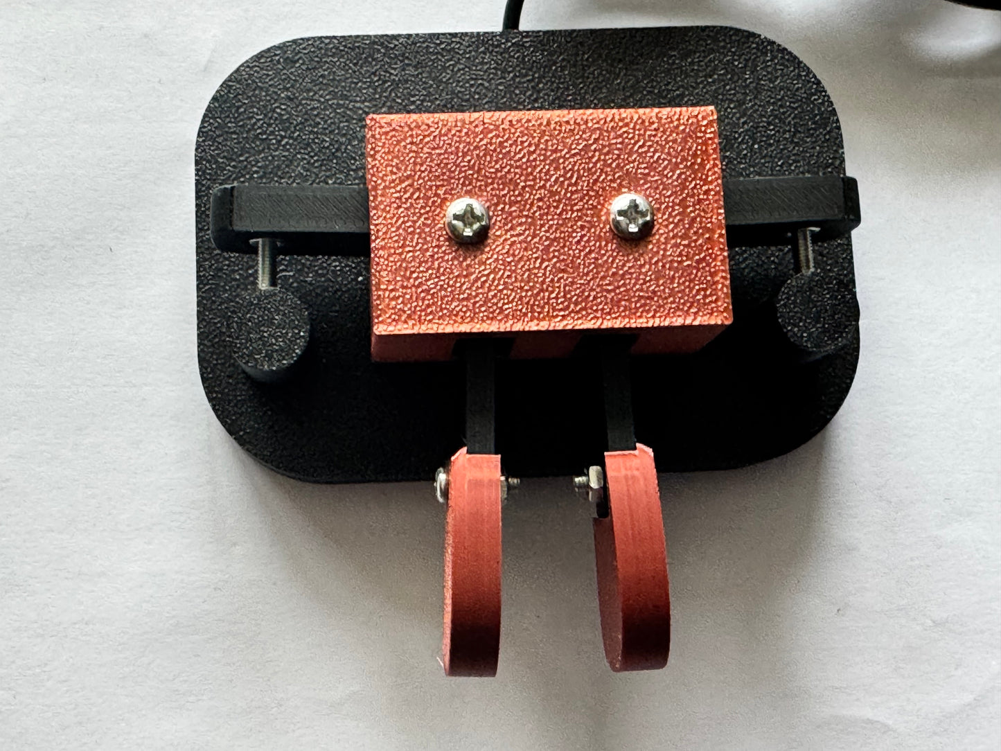 Paddle Keyer Iambic per Codice Morse CW con Inserti in Color Rame, all radio